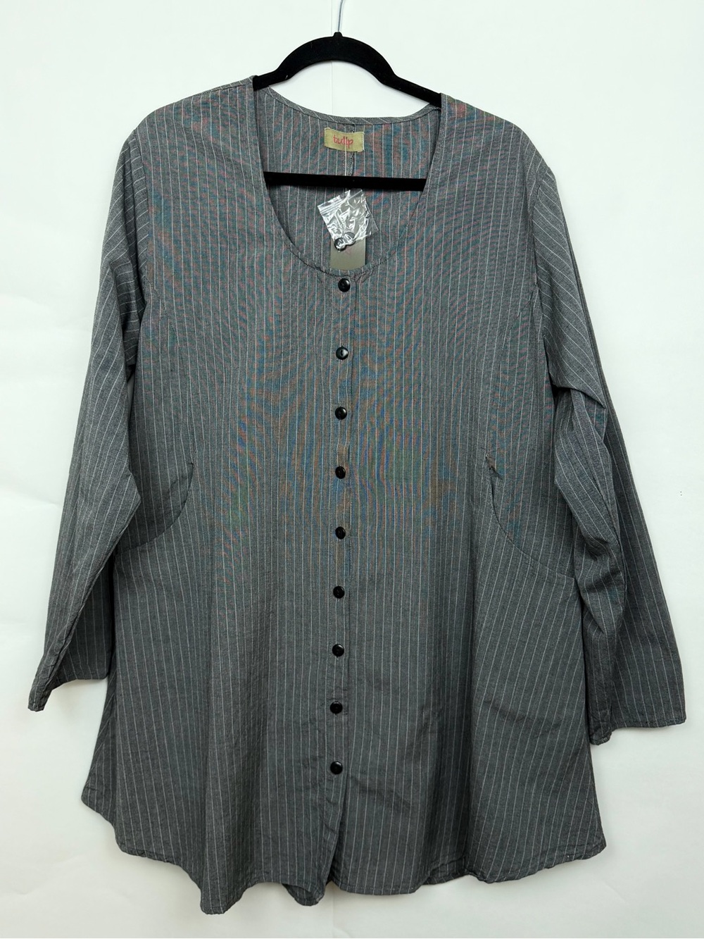 NWT Tulip Clothing Ivy Jacket-Shirt Pin Stripe CV-679 XL